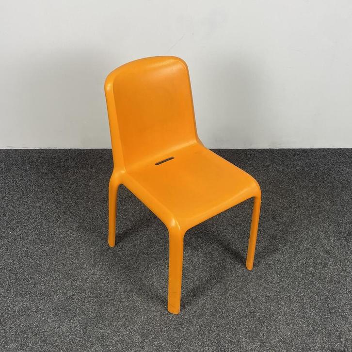 Kantinestoel Pedrali Snow 300 - Oranje, Huis en Inrichting, Stoelen, Gebruikt, Ophalen of Verzenden