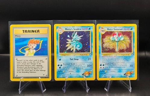 WOTC Pokémon - 3 Card - Gym Heroes - Mistys Seadra Holo, Hobby en Vrije tijd, Verzamelkaartspellen | Pokémon