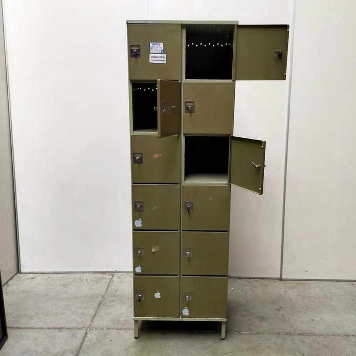12-deurs Oostwoud lockerkast - 195x60x50 cm, Huis en Inrichting, Kasten | Lockerkasten, Ophalen of Verzenden