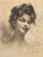 Ernesto Quarti Marchiò (1907-1982) - Figura di donna, Antiek en Kunst, Kunst | Schilderijen | Klassiek