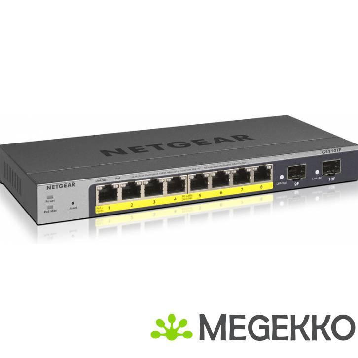 Netgear GS110TP managed switch L2/L3/L4 (PoE), Computers en Software, Netwerk switches, Nieuw, Verzenden