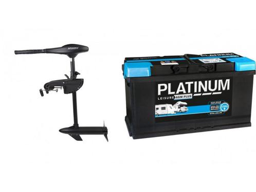 Fluistermotor 86LBS + 2x 100ah AGM accu, Auto-onderdelen, Accu's en Toebehoren, Nieuw, Verzenden