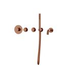 Thermostatische inbouw badkraan copper twee-knops bediening, Verzenden, Nieuw