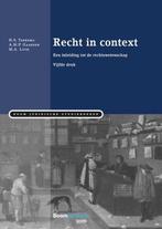 Boom Juridische studieboeken  -   Recht in context, Gelezen, Sanne Taekema, Jeanne Gaakeer, Verzenden