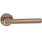 Deurklink Pho op ronde rozet PVD licht brons, Verzenden, Nieuw