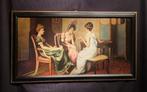 Franse school (XX) - Dame che giocano a carte - XL format