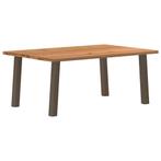 vidaXL Eettafel rechthoekig 180x120x74 cm massief eikenhout, Huis en Inrichting, Verzenden, Nieuw