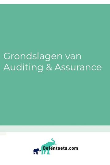 Grondslagen van auditing en assurance 9789001034474 beschikbaar voor biedingen