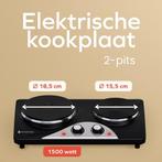 2dekans | KitchenBrothers Elektrische Kookplaat - 2 Pits -, Witgoed en Apparatuur, Kookplaten, Ophalen of Verzenden, Zo goed als nieuw