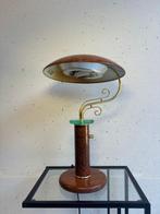 Tafellamp - Vintage Postmoderne Bankierslamp met Tortoise