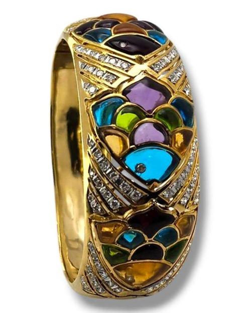 Armband - 18 karaat Geel goud, Verbazingwekkende 18K gouden, Sieraden, Tassen en Uiterlijk, Armbanden