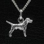 Zilveren Border terrier ketting hanger - klein, Verzenden, Nieuw