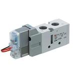 SMC 5/2-Weg In-Line Pneumatisch Magneetventiel G1/4 Met, Verzenden, Nieuw