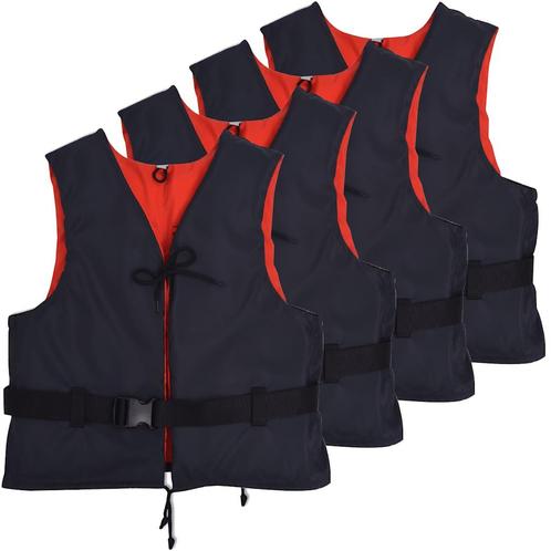 vidaXL Zwemvesten 50 N 30-50 kg marineblauw 4 st, Watersport en Boten, Watersportkleding, Nieuw, Verzenden