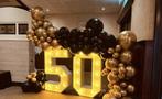 lichtcijfer en Ballon styling verhuur, Ophalen of Verzenden, Nieuw, Geboorte of Huwelijk