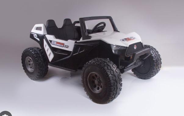 Kinderjeep, 24V Beach buggy Wit, High speed 15km/h, 2 pers, Kinderen en Baby's, Speelgoed | Speelgoedvoertuigen, Afstandsbediening