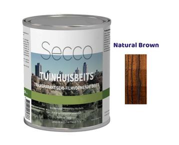 Secco Tuinhuisbeits Transparant | Naturel Brown | 5 liter
