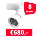 LED Railverlichting Rocket Wit 8 spots + 8M rails