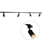 LED 1-fase Rails | Zwart met witte ring | 2 meter, Huis en Inrichting, Ophalen of Verzenden, Nieuw, Metaal