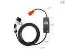 HiEVcar Type 2 Oplaadkabel 11KW 6A-16A EV Oplader 3 Fase, Verzenden, Zo goed als nieuw