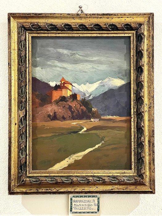 Roberto Filippo Alberto Rampazzini (1880-1953) - Paesaggio, Antiek en Kunst, Kunst | Schilderijen | Klassiek