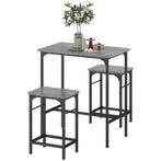 TRUUSK Bartafel Set Bartafel Met Barstoel-Set Eettafel Met 2, Verzenden, Nieuw