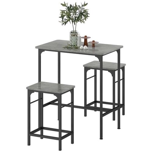 TRUUSK Bartafel Set Bartafel Met Barstoel-Set Eettafel Met 2, Huis en Inrichting, Tafels | Statafels, Nieuw, Verzenden