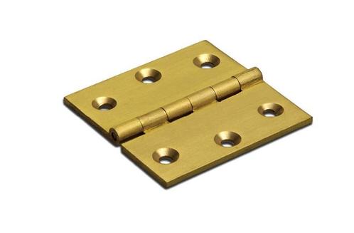 DX SMAL SCHARNIER 50X50 MM MESSING VASTE MESSING PEN, Doe-het-zelf en Verbouw, Deuren en Horren, Verzenden