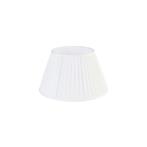 Plisse lampenkap wit rond schuin 35/21/20, Huis en Inrichting, Lampen | Lampenkappen, Rond, Nieuw, Crème, Retro