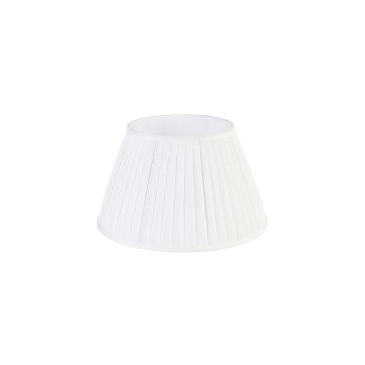 Plisse lampenkap wit rond schuin 35/21/20, Huis en Inrichting, Lampen | Lampenkappen, Minder dan 25 cm, Rond, Crème, Nieuw