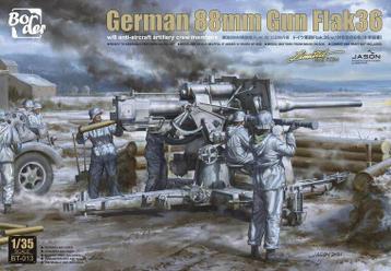 BORDER BT-013 GERMAN 88MM GUN FLAK36 (MET 6 ANTI-ARTILLER...