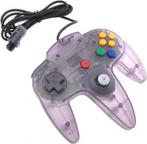 Nintendo 64 Controller Paars/Transparant (Nintendo 64), Spelcomputers en Games, Gebruikt, Verzenden