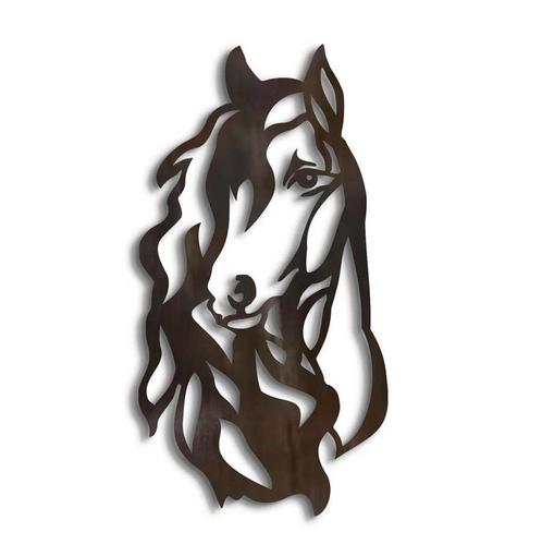 va € 50,- Cortenstaal paard 4 formaten, Tuin en Terras, Tuinwanddecoratie, Nieuw, Verzenden
