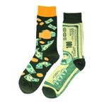 Sokken - Dollar Geld Print - Groen Geel - Katoen - Maat, Kleding | Dames, Nieuw