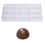 Bonbonvorm Chocolate World Halve Bol Facet (24x) Ø30x15mm, Verzenden, Nieuw