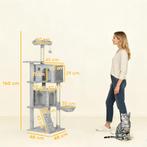 160 Cm Kattenkrabpaal, Meerdere Niveaus, Sisal Krabpalen, Gr, Verzenden, Nieuw