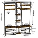 Hal Hoek Kapstok met Schoenenopslag en Bankje, Verzenden, Nieuw