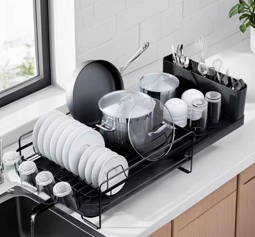 Afdruiprek met Lekbak en Bestekhouder – Compact Keukenrek, Huis en Inrichting, Keuken | Keukenelementen, Nieuw, Verzenden