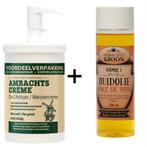 1 x pomp 1000ml Ambachtscreme en 1 Arnica Sport Massageolie, Verzenden, Nieuw