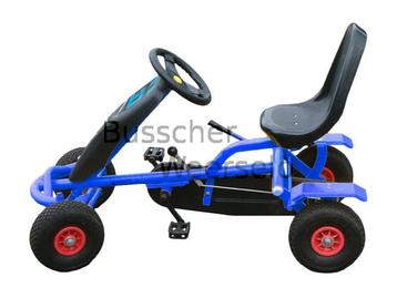 Junior-Go-Cart Skelter- Vrijwiel/Doortrapper - Geel - Blauw beschikbaar voor biedingen