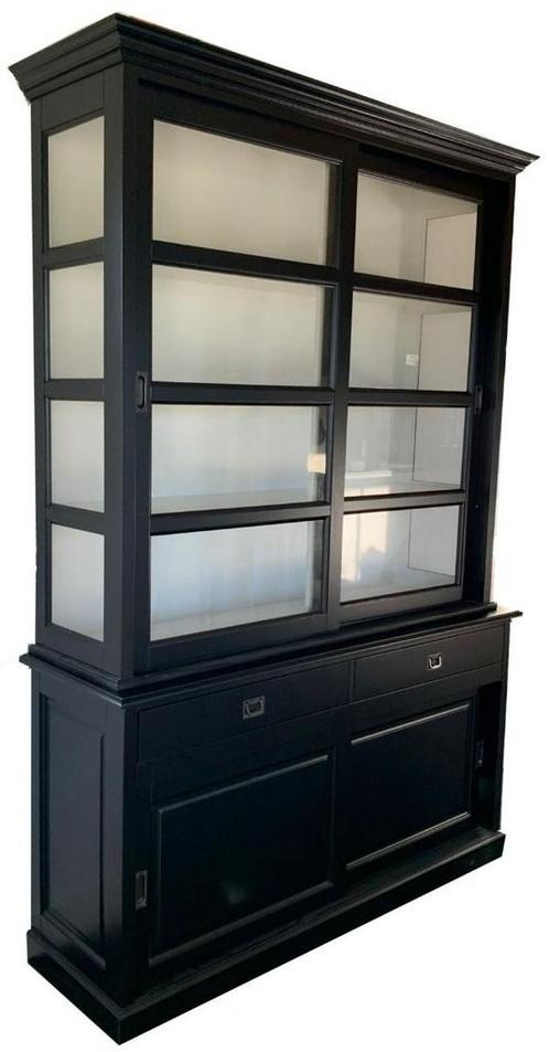 Buffetkast zwart Nijkerk 160 x 240cm, Huis en Inrichting, Kasten | Buffetkasten, Ophalen of Verzenden