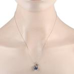 Ketting met hanger - 14 karaat Witgoud, 14K witgouden