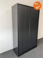 Roldeurkast - Ahrend - 195x120x45cm - Zwart - Refurbished, Werkplek, Ophalen of Verzenden, Gebruikt, Kast