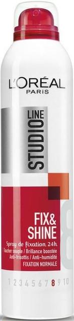 L'OREAL STUDIO LINE FIX & SHINE HAARLAK SPUITBUS 250 ML, Nieuw, Verzenden