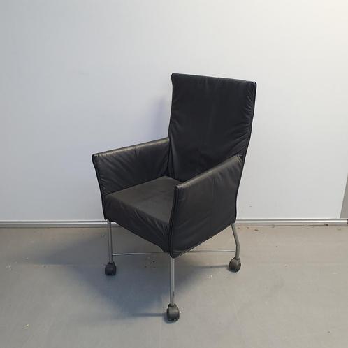 Montis Chaplin DESIGN fauteuil - donkergrijs leder, Huis en Inrichting, Fauteuils, Ophalen of Verzenden