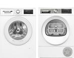 Bosch Wasmachine + Bosch Droger, 8 tot 10 kg, Nieuw, 1200 tot 1600 toeren, Voorlader