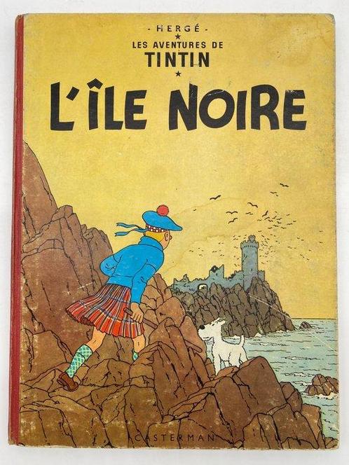 Casterman - Tintin - Tintin Lîle Noire B29 Dos rouge 1960 +, Boeken, Stripboeken
