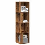 vidaXL Hoekkast 33x33x132 cm bewerkt hout oud houtkleurig, Verzenden, Nieuw