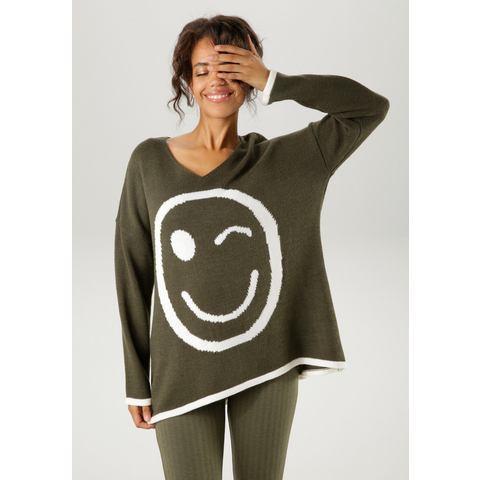 Aniston CASUAL Gebreide trui met gebreid smiley, Kleding | Dames, Truien en Vesten, Nieuw, Verzenden