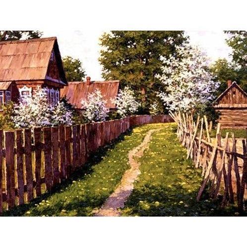 Evershine diamond painting voor volwassenen landschap, Huis en Inrichting, Woonaccessoires | Schilderijen, Tekeningen en Foto's